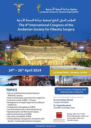 The 4th International Congress of the Jordanian Society for Obesity Surgery