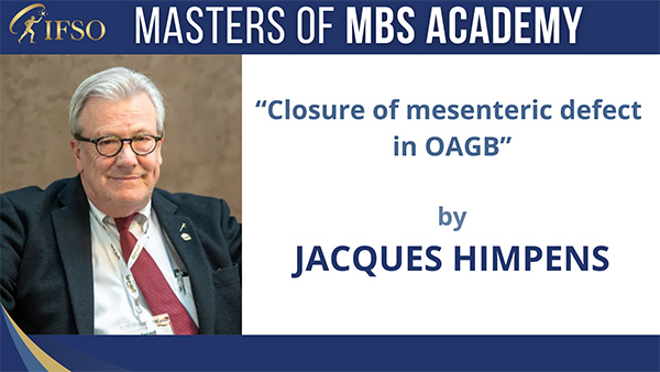Closure of mesenteric defect in OAGB - Jacques Himpens