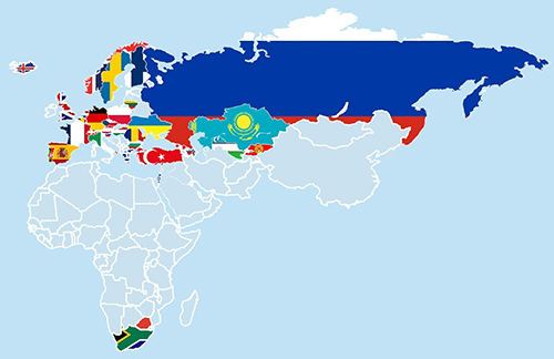 Societies of the European Chapter up to July 2012.